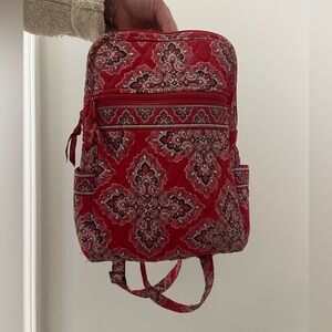 Vera Bradley Red Patterned Backpack
